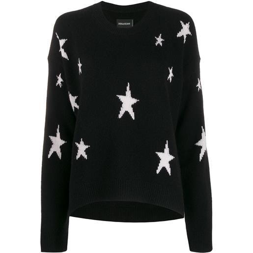 Zadig&Voltaire maglione con stampa - nero