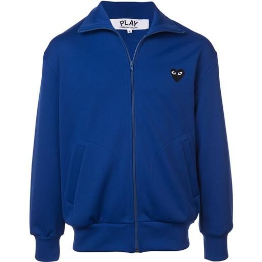 Comme Des Garçons Play giacca sportiva con logo cuore - blu