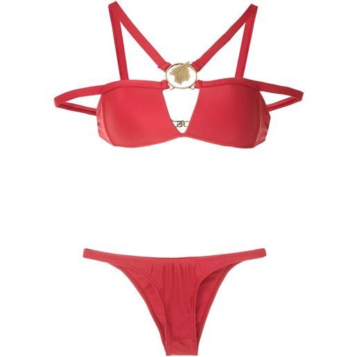 Amir Slama set bikini metallizzato - rosso