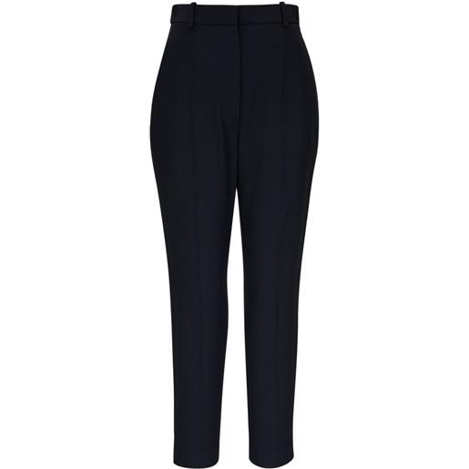 Alexander McQueen pantaloni sartoriali a vita alta - nero