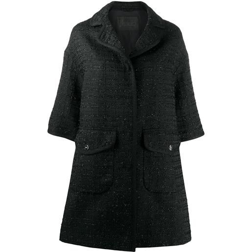 Herno cappotto con applicazioni - nero