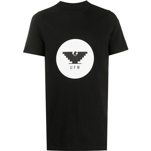 Rick Owens t-shirt con stampa - nero