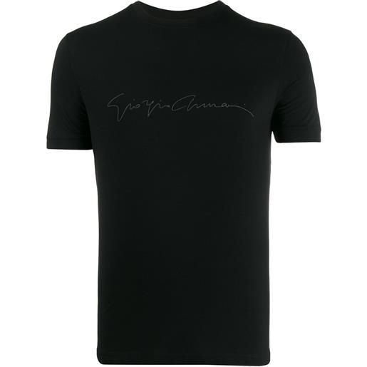 Giorgio Armani t-shirt con stampa - nero