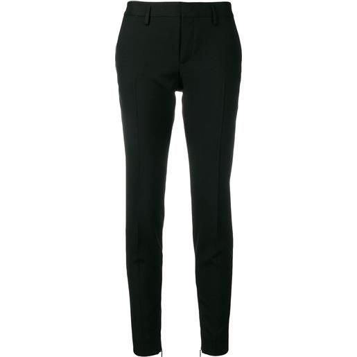 Saint Laurent pantaloni skinny tuxedo - nero