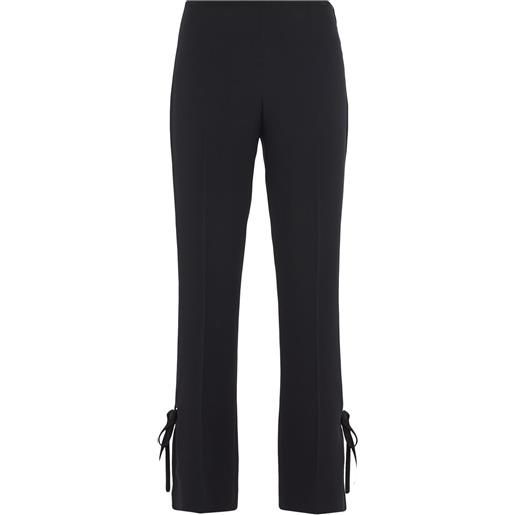 Prada pantaloni con fiocchi laterali - nero