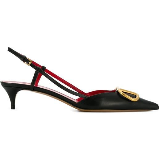 Valentino Garavani pumps vlogo signature con cinturino posteriore 40mm - nero