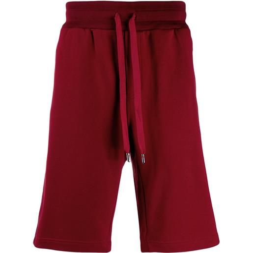 Dolce & Gabbana shorts sportivi con applicazione - rosso