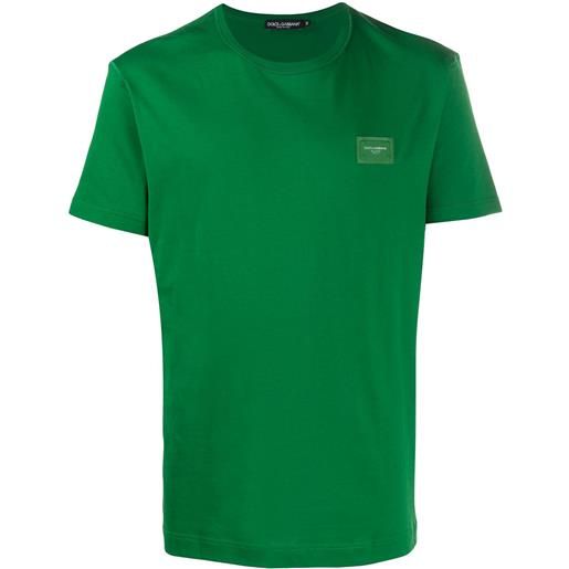 Dolce & Gabbana t-shirt con applicazione - verde