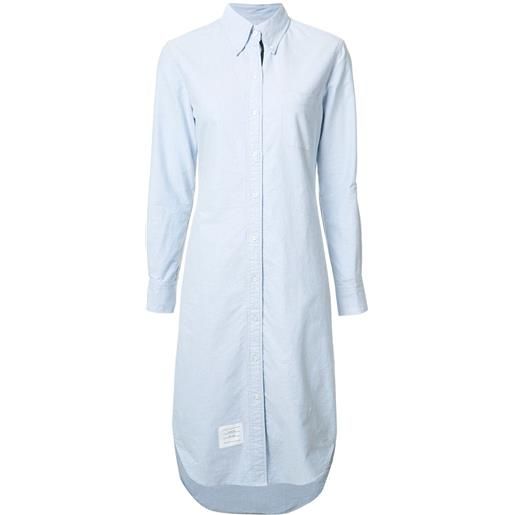 Thom Browne abito stile camicia dettaglio righe - blu