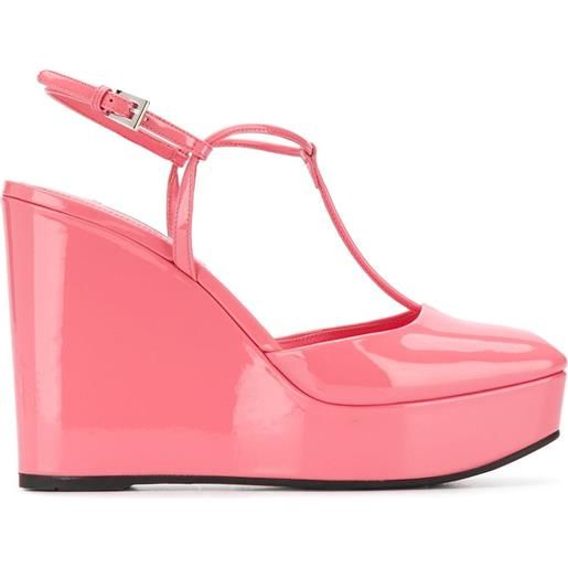 Prada sandali con punta quadrata - rosa