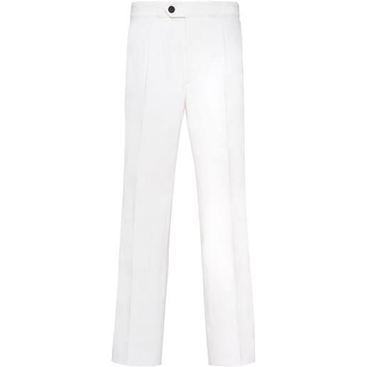 Prada jeans taglio straight crop - bianco