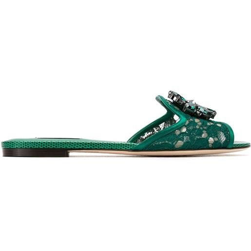 Dolce & Gabbana sandali con decorazione - verde