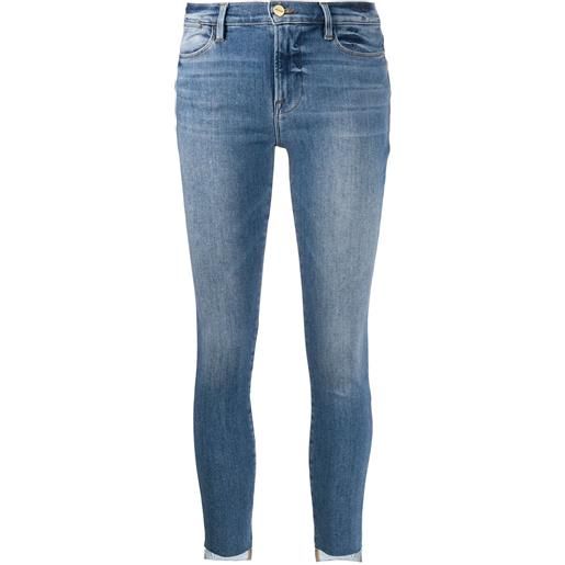 FRAME jeans skinny a vita alta - blu