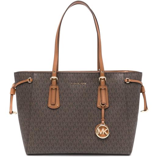 Michael Michael Kors borsa tote con stampa - marrone