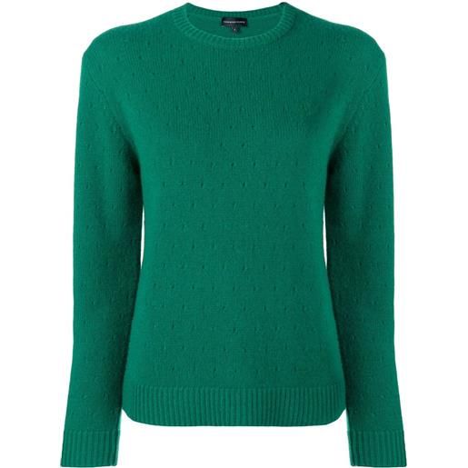 Cashmere In Love maglione traforato - verde
