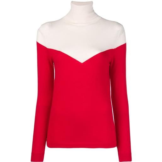Cashmere In Love maglione bicolore - rosso