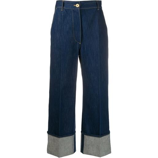 Patou jeans a vita alta - blu