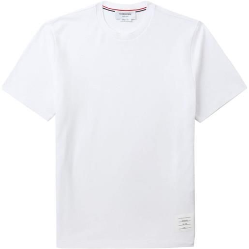 Thom Browne t-shirt con dettaglio a 4 righe - bianco