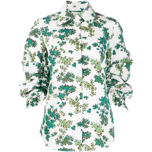 Victoria Victoria Beckham camicia a fiori - verde