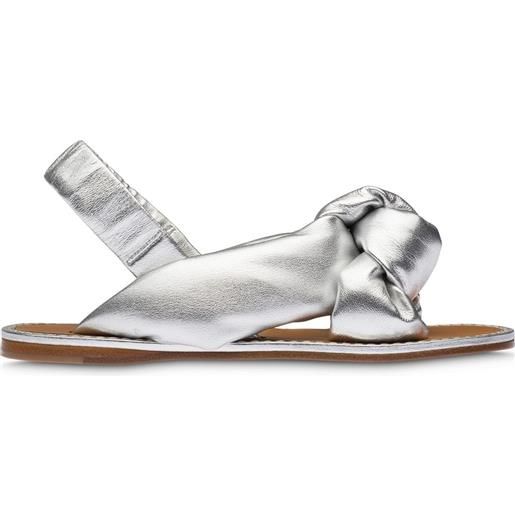 Miu Miu sandali con suola piatta - argento