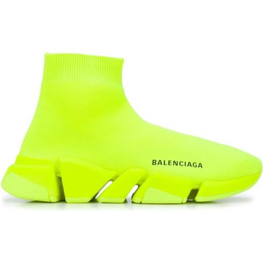 Balenciaga sneakers a calzino speed. 2 lt knit sole mono fl - giallo