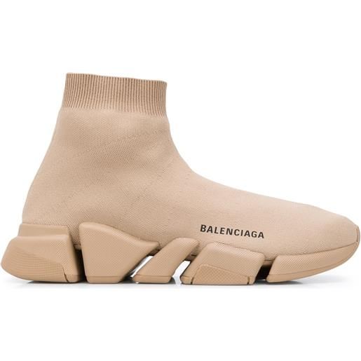 Balenciaga sneakers a calzino speed. 2 lt knit sole - toni neutri