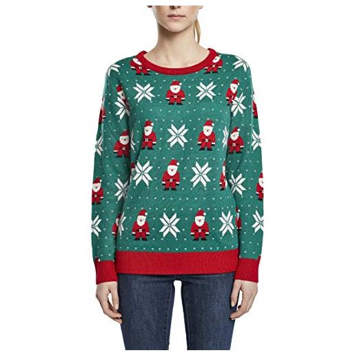 Urban Classics maglione natalizio da donna felpa, x-masgreen, m