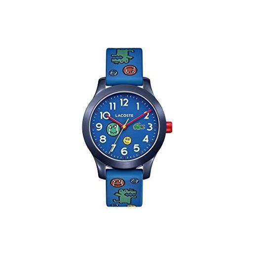 Lacoste orologio analogico al quarzo da bambini con cinturino in silicone blu - 2030030