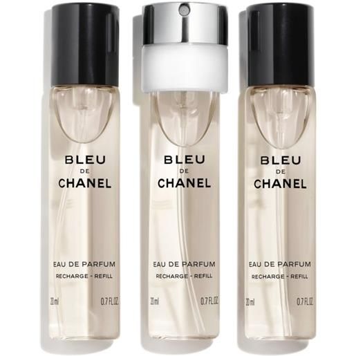 Chanel bleu de Chanel eau de parfum vaporizzatore da viaggio ricarica