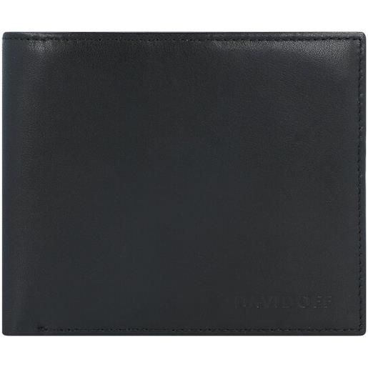 Davidoff essentials portafoglio pelle 11,5 cm nero