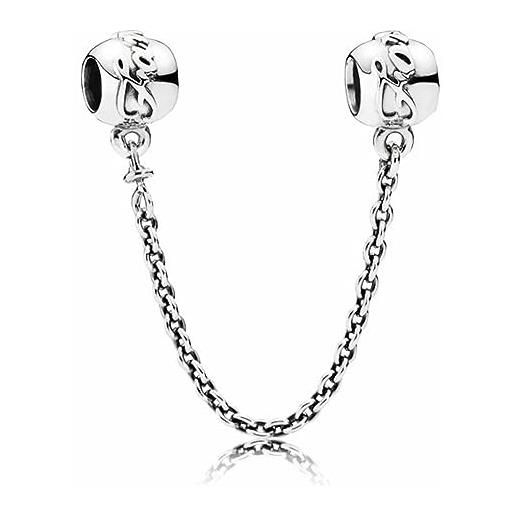Pandora bead 791788-05 catena di sicurezza da donna in argento legami di famiglia