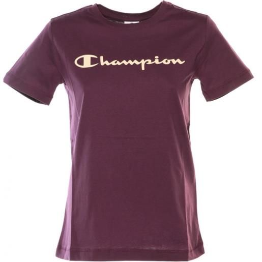 CHAMPION t-shirt CHAMPION t-shirt logo a petto regular legacy viola