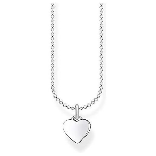 Thomas Sabo ke2049-001-21 collana da donna a forma di cuore in argento sterling 925, 38-45 cm, argento sterling