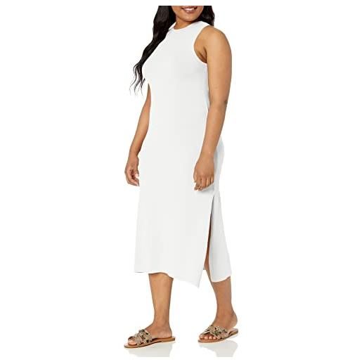 The Drop gabriela maxi abito a collo alto con taglio ad e spacco laterale da donna, blu abbagliante, s