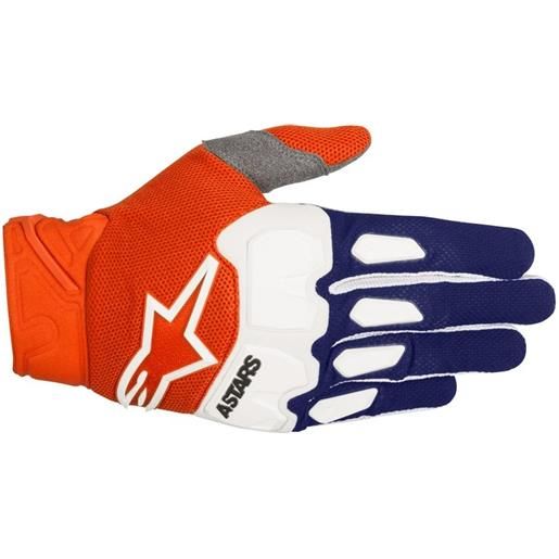 ALPINESTARS racefend glove - (dark blue/orange fluo/white)