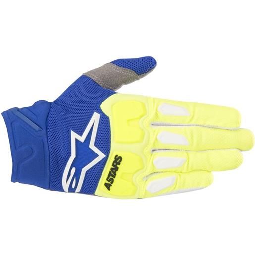 ALPINESTARS racefend glove - (yellow fluo/blue)