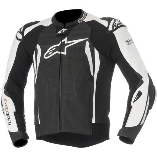 ALPINESTARS gp tech v2 leather jacket - (black/white)