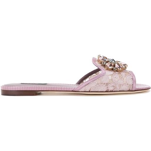 Dolce & Gabbana sandali piatti 'bianca' - rosa