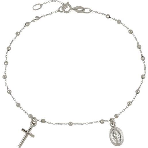 Gioielleria Lucchese Oro bracciale rosario oro bianco madonna miracolosa 803321711677