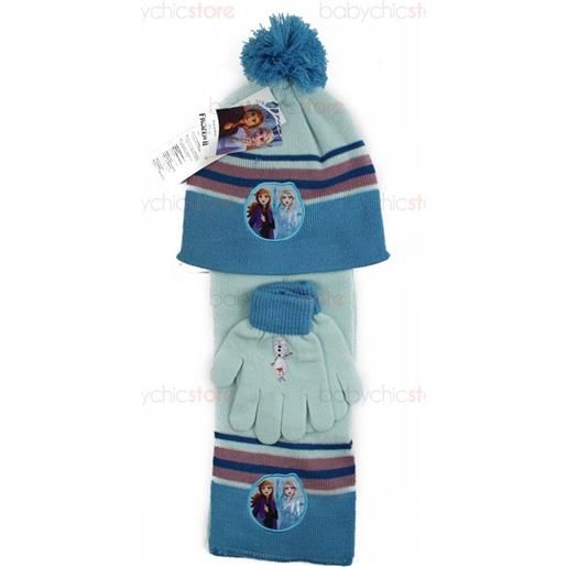 Regabilia set sciarpa, cappello e guanti frozen - azzurro