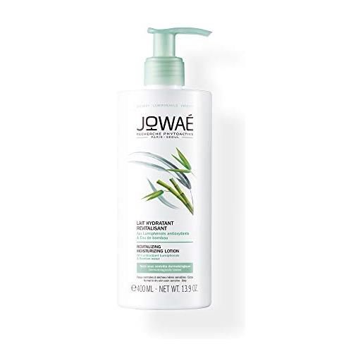 JOWAE jowaé latte idratante rivitalizzante corpo con acqua di bambù per pelle normale o secca, anche sensibile, formato da 400 ml