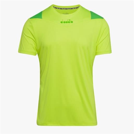 Diadora x-run ss t-shirt giallo fluo
