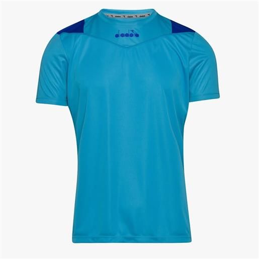Diadora x-run ss t-shirt royal fluo