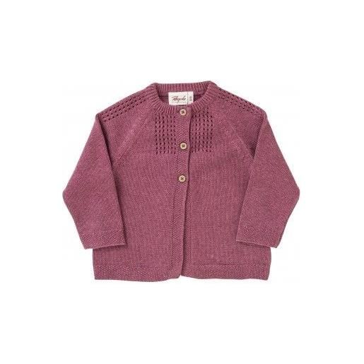 People Wear Organic cardigan baby in cotone - col. Bacca