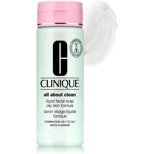 Clinique liquid facial soap oily skin con erogatore - pelle tendenzialmente oleosa (tipo iii - iv) 200ml