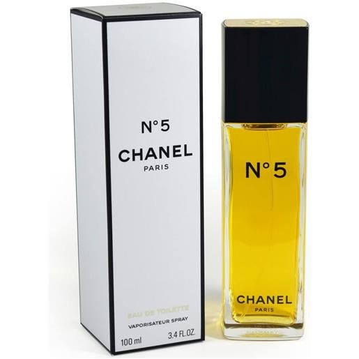 Chanel n° 5 eau de toilette spray non ricaricabile, 100 ml profumo donna