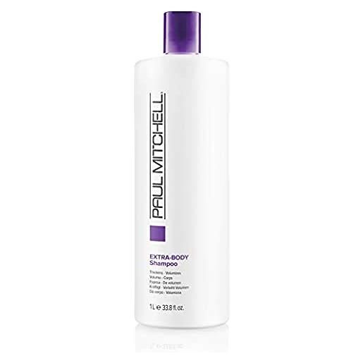 Paul Mitchell extra-body shampoo, densificante e volumizzante, per capelli fini - 1000 ml