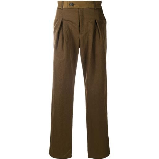 A-COLD-WALL* pantaloni dritti plissettati - marrone