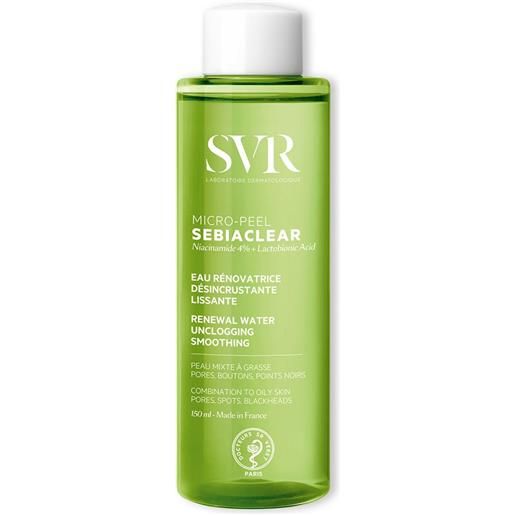 SVR sebiaclear - micro-peel acqua dermatologica levigante e purificante, 150ml