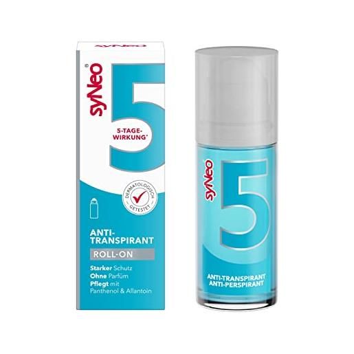 Sy. Neo 5 antitraspirante roll-on, antisudore per donne e uomini, antiodore deodorante anti sudore, 1 confezione (1 x 50 ml)